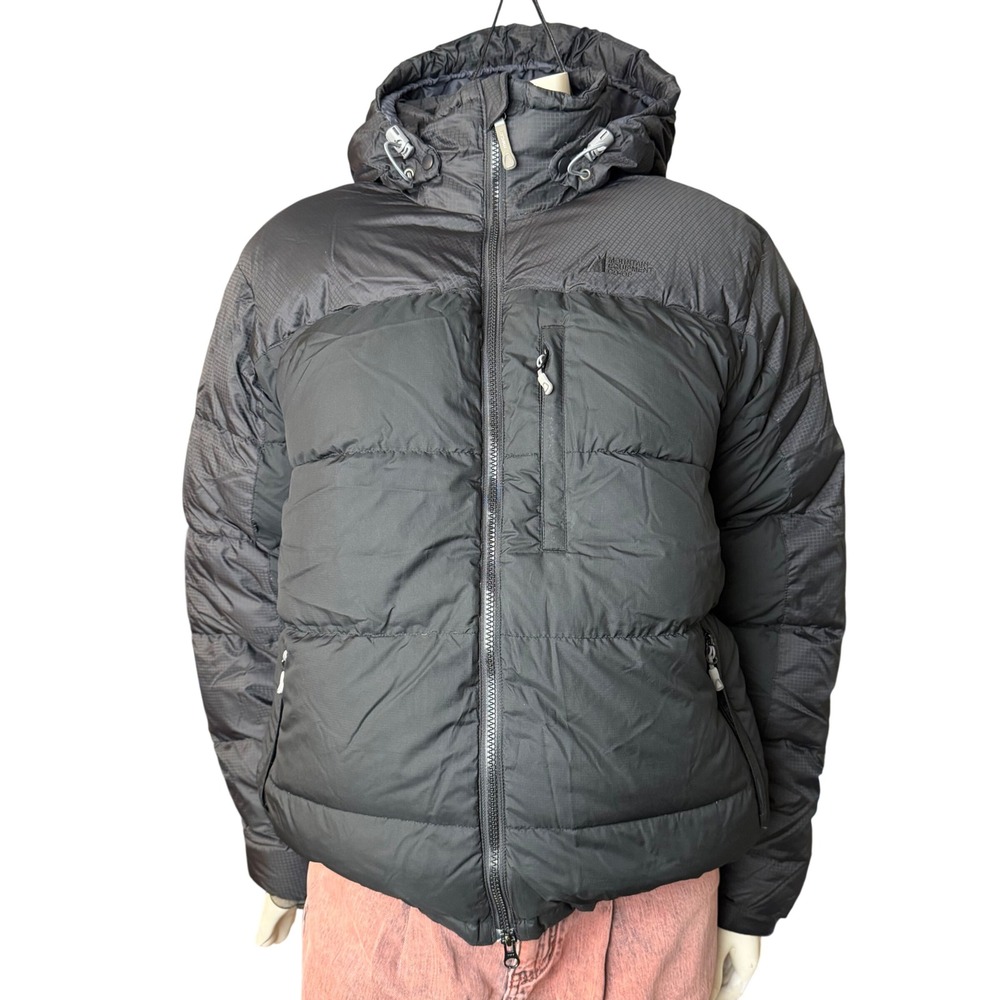 Vintage Mountain Equipment Co-op Down Puffer Jacket Ripstop Gorpcore Black Large